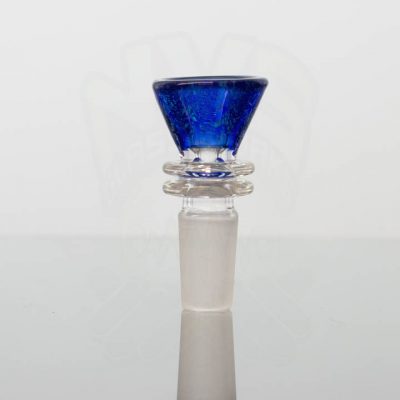 Dichroic Alchemy 14mm Slide - Green dichro over Cobalt glass