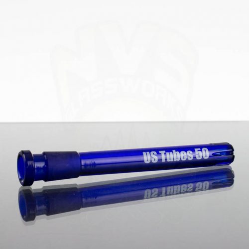US Tubes 50 5in 14-18mm Downstem - Cobalt Blue