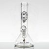 C2 10in 7MM Beaker - Black  Drip Logo view 1