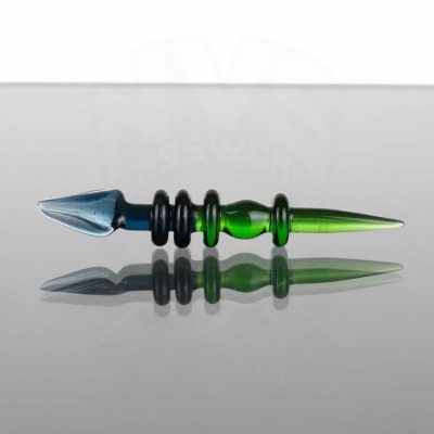 Monkey Boy Art Scoop Dabber - Trans Green - Blue