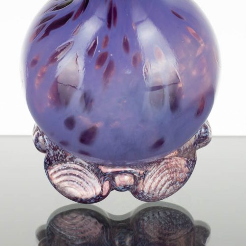 Noble Glass 11in - Purple Spiral with Lavender