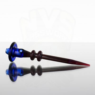 Monkey Boy Art Hollow Cap and Dabber - Blue - Brick Red