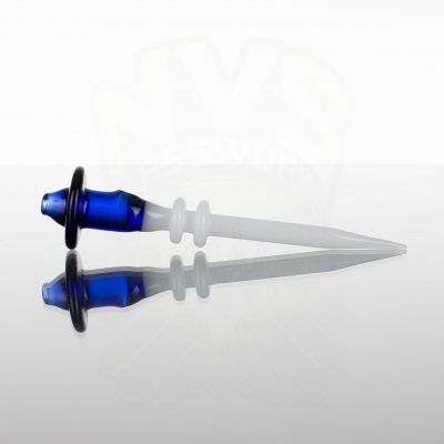 Monkey Boy Art Hollow Cap and Dabber - Blue - White