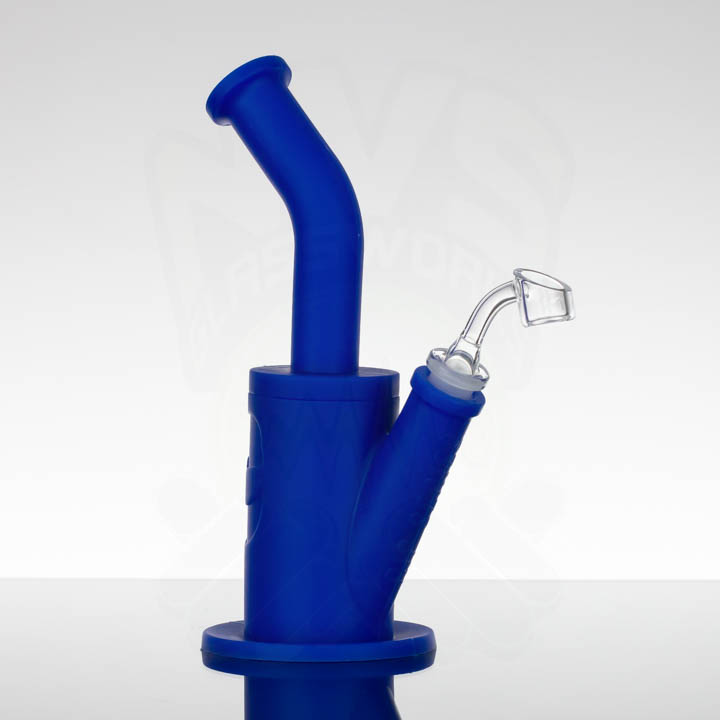 Pulsar Silicone Oil Rig - Blue - NVS Glassworks