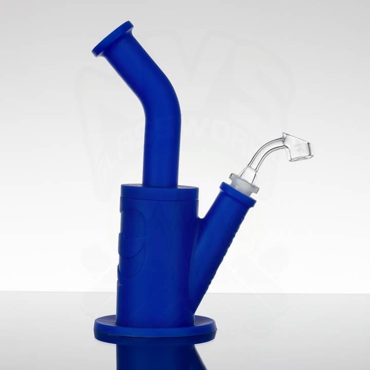 Pulsar Silicone Oil Rig - Blue - NVS Glassworks