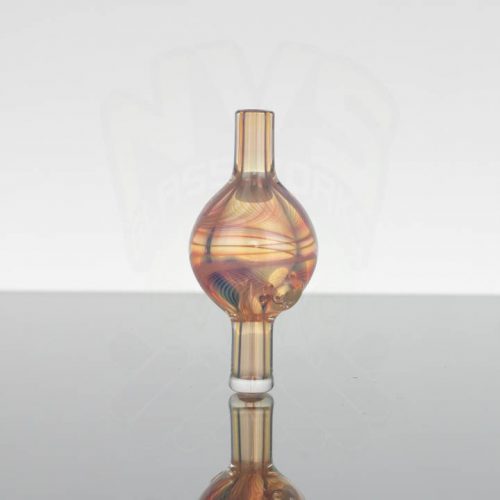 Waugh Street Glass Bubble Cap - Pink Fumed 2of2