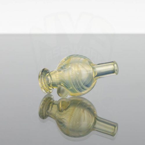 Waugh Street Glass Bubble Cap - Yellow Fumed 2of2