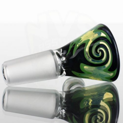 Koji-Glass-Worked-Slide-14mm-Black-Green-Trans-Green-863048