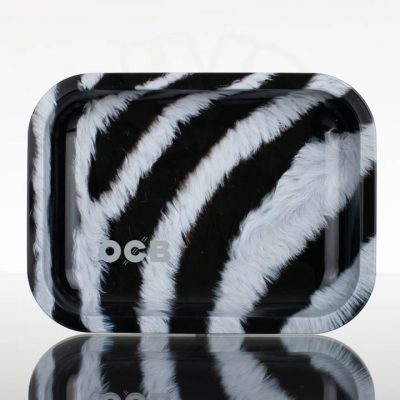 OCB Small Rolling Tray - Zebra