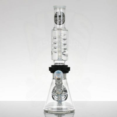 Subliminal Glass Single Coil Beaker - Secret White