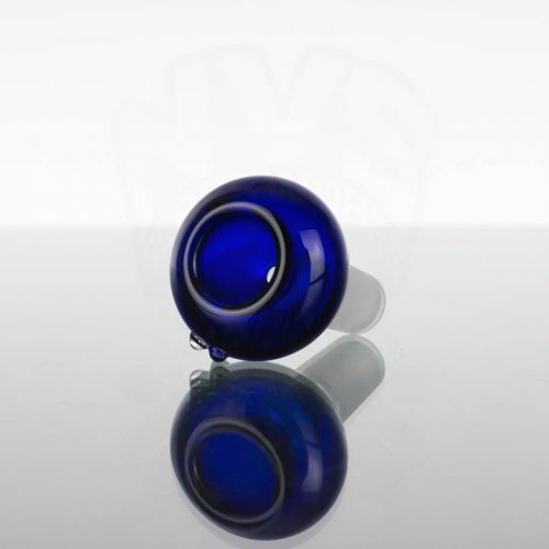 Noble Glass GOG 11in Aqua Teal Stripes - Blue Wrap - Blue Base