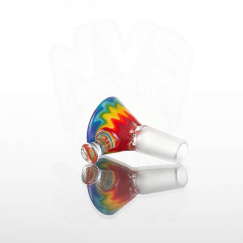 Koji Glass Worked Slide 14mm- Rainbow