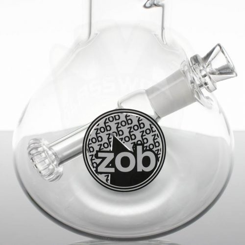 ZOB 18" Fixed Beaker - Black White Oval