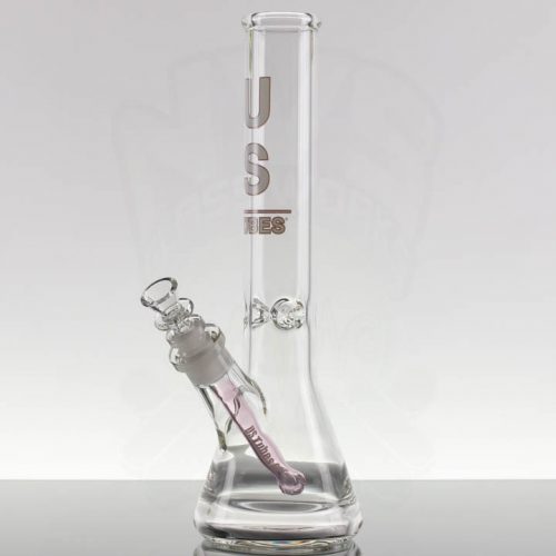 US Tubes 14in Beaker 55 14-24mm Joint - Pink White Label