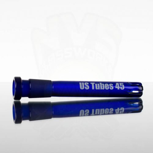 US Tubes 45 4.5" 14-18mm Downstem - Cobalt Blue