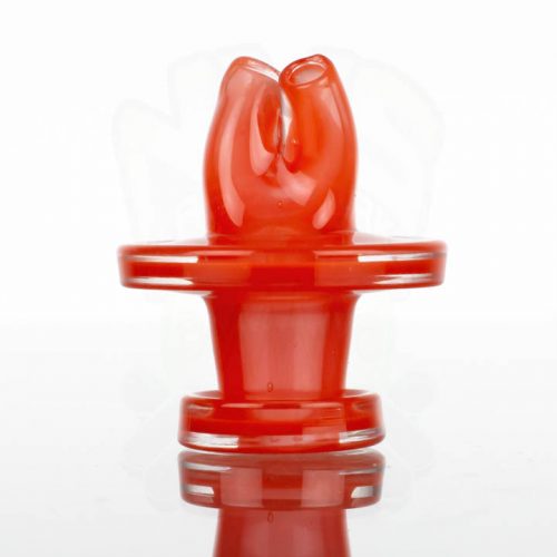 Vigil Glass - Spinner Cap with 2 Terp Pearls - Ghost Orange Crayon