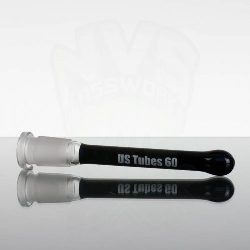 US Tubes 6.0in 60 Oversized 18-24mm 3-Slit Downstem - Black