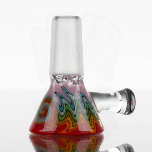 Koji Glass Worked Slide 14mm - Light Rainbow 2 -866897-50-0
