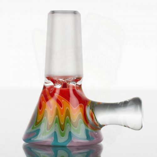 Koji Glass Worked Slide 14mm - Light Rainbow -866896-50-0