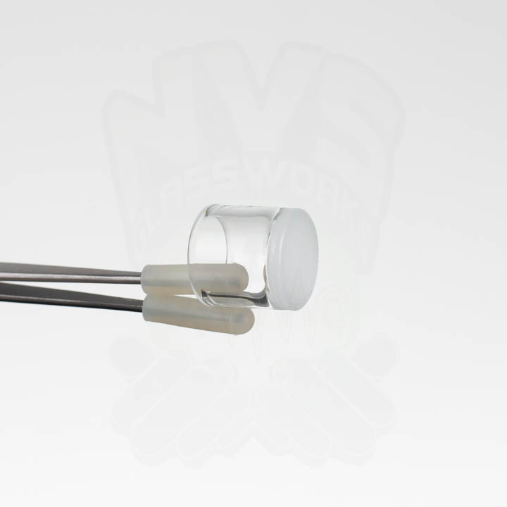 Quartz Insertable Joel Halen 25mm Opaque Quartz Insert with Tweezers | NVS Glassworks