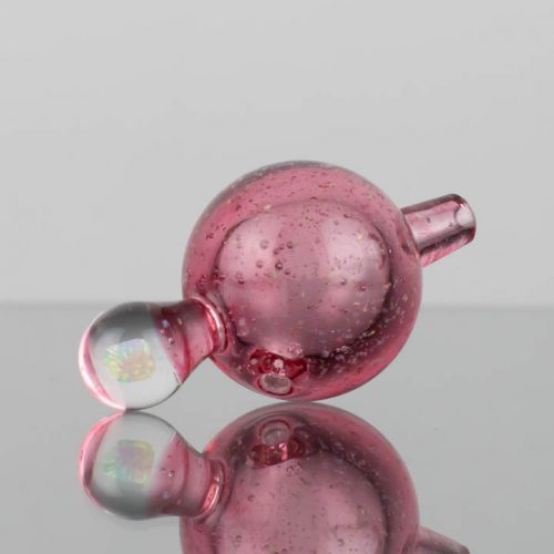 Dreaux Glass - Crushed Opal Bubble Cap - Gold Ruby - 868853 - 90 - 1.jpg