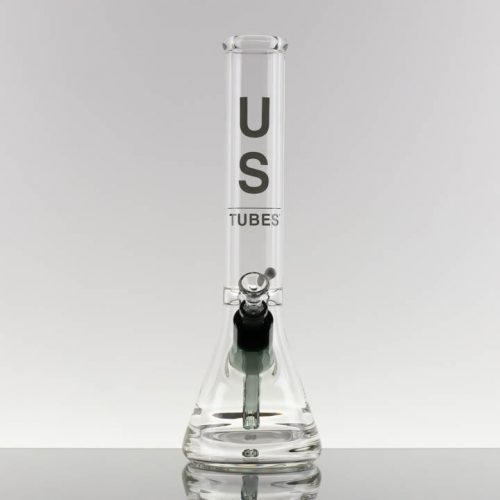 US Tubes - 14in Beaker 55 - Ice Ring - Trans Black Joint and DS - Charcoal Label - 869141 - 250 - 1.jpg