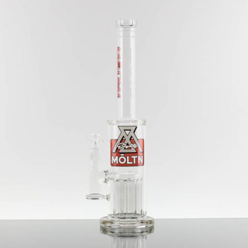 Moltn Glass 80mm Medium 8arm Tree - Red