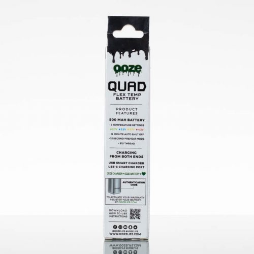 Ooze Quad Flex Temp Battery - SILVER
