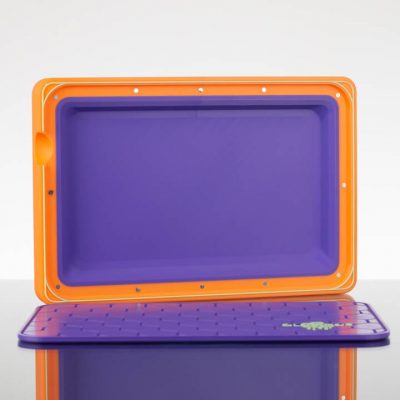Glob Mob Deluxe rolling tray - Purple N Orange