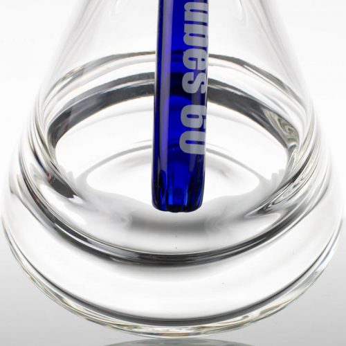 US Tubes 20in Beaker 57 - Ice Ring 24mm joint - BABY BLUE n WHITE