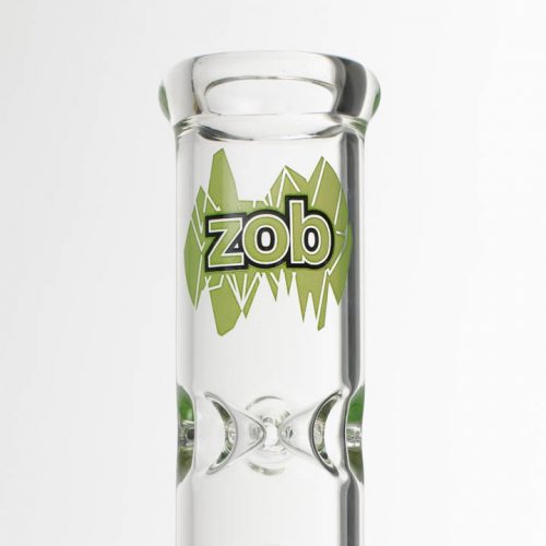 ZOB Mini 4 Arm Beaker - Green Black Shatter