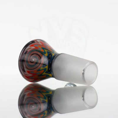 Koji Glass 18mm single hole slide - Rainbow Mix