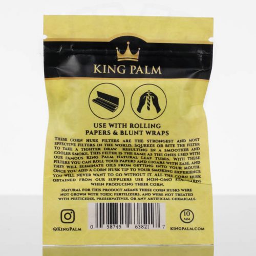 King Palm Corn Husk 10mm Filter - 5 Pack