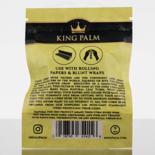 King Palm Corn Husk 9mm Filter - 5 Pack