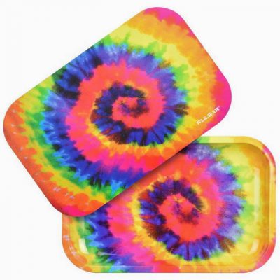 Pulsar Small Rolling Tray w/ Lid - Spiral Dye