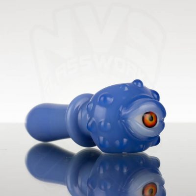 Hardman Art Glass - Evil Eye Spoon - Fire Eye - Light Blue - 872862