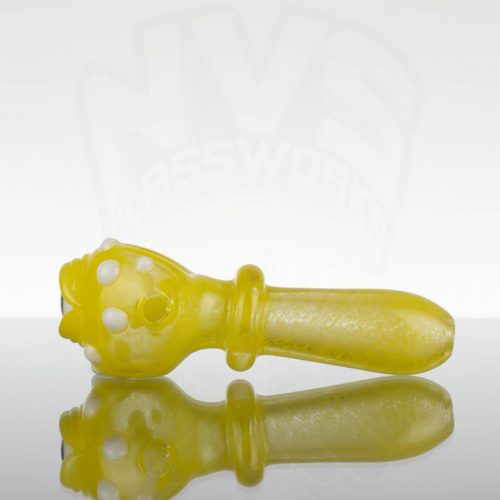 Hardman Art Glass - Evil Eye Spoon - Ooze Eye - Trans Yellow - 872864