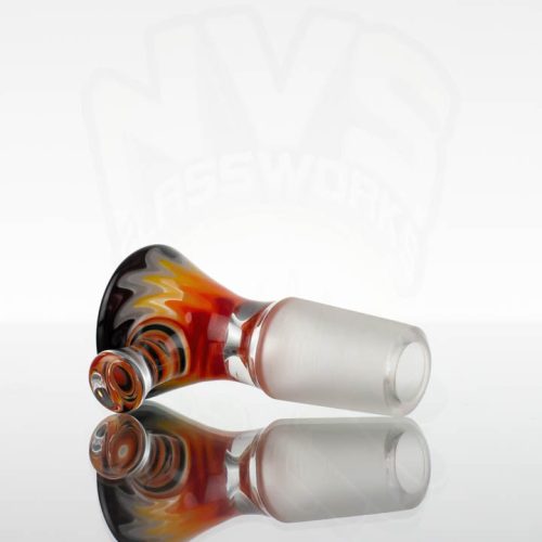 Koji Glass 18mm Slide - Lava Flow Whirl -873073