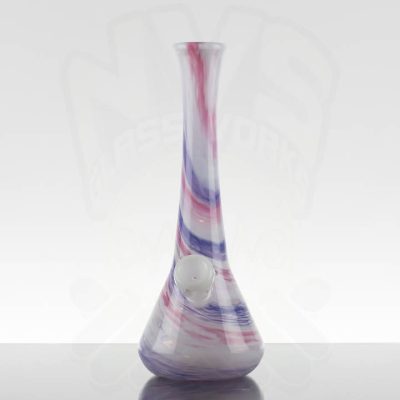 Noble-Glass-11.5in-Beaker-Pink-Purple-White-873191-