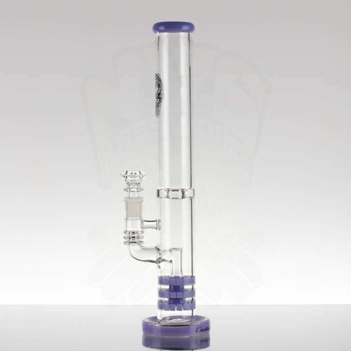 Custom Creations 16in 50mm Triple Ratchet - PURPLE (UV) - NVS Glassworks
