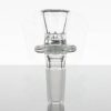 Blazing Blue Honeycomb 14mm Slide - Clear view 1