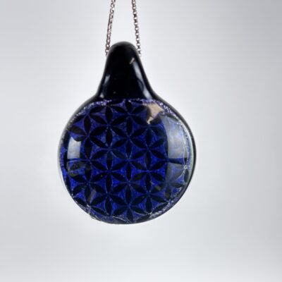 Amorphous Art - Large - Purple Dichroic Flower of Life