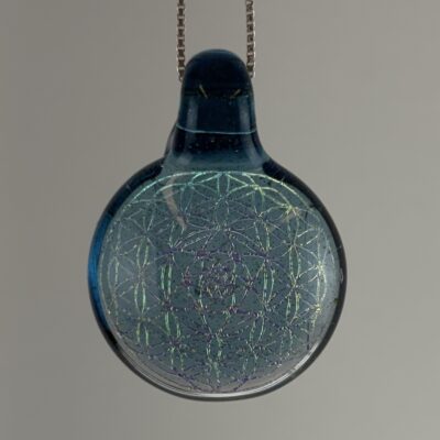 Amorphous Art - Large - Yellow Blue Dichroic Star Grid