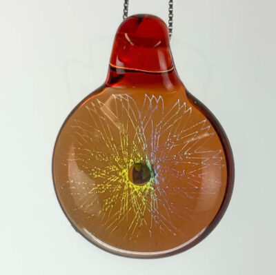 Amorphous Art - Red Multi Dichroic Torus Star Opal