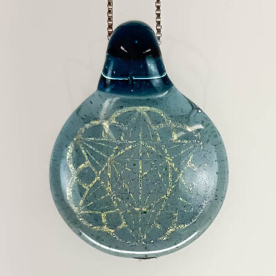 Amorphous Art - Small - Gold Dichroic Star of David