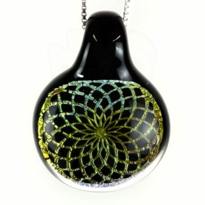 Amorphous Art - Small - Yellow Dichroic Torus