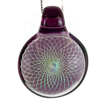 Amorphous Art - Yellow Blue Dichroic Torus Opal