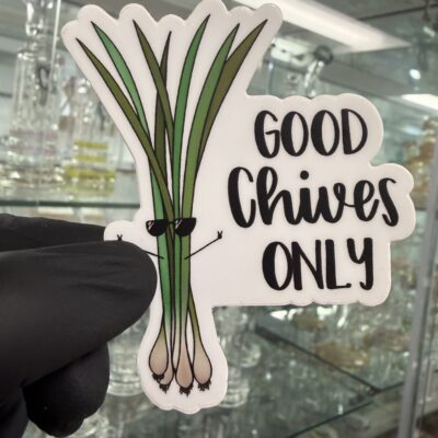 Black Cat Bazaar Sticker - Good Chives Only