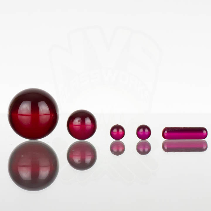 Ruby Pearl Co – 5pc Slurper Marble Set – Ruby