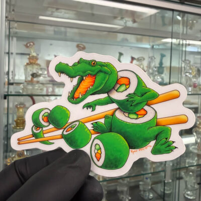 Ryan McCulloch Art Sticker - Gator Sushi Roll